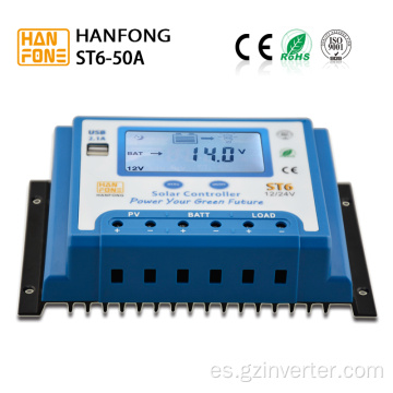 Controlador de cargador solar PWM Light 50A PWM para el hogar